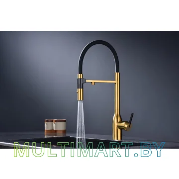 Смеситель Paulmark Magneto One Ma213188-BG (брашированное золото) картинка 4